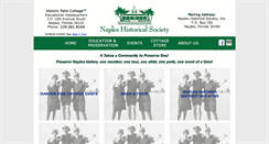 Desktop Screenshot of napleshistoricalsociety.org
